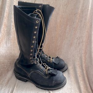 Wesco EH 16 inch work boots. Size 11D